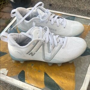 New Balance White Lacrosse Cleats